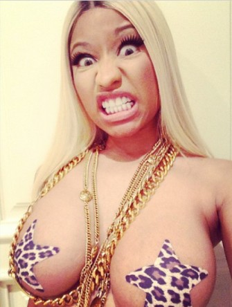 Freaky selfie of Nicki