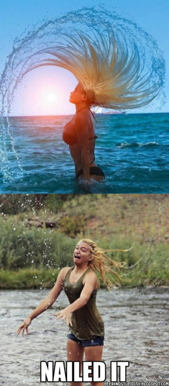 Sexy Fibonacci Spiral Hair Flip Fail