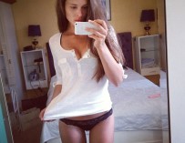 Hot college girl and her sweet selfie