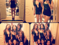 7 asian girls black dresses big titties 3