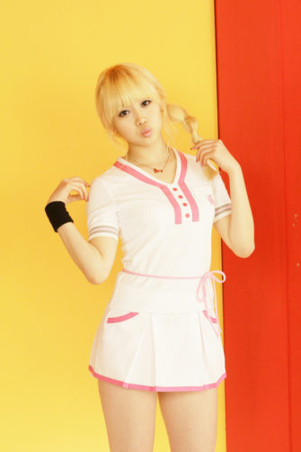 Blonde korean cutie yura