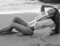 Daphne joy on the beach