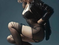Dinh ngoc diep in clear heels stockings and see