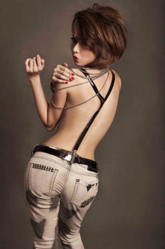 Dinh ngoc diep topless fashion shoot
