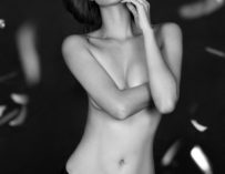 Kim minh only black panties