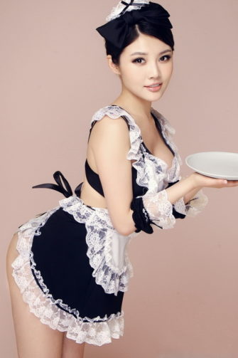 Sexy asian maid xu dongdong