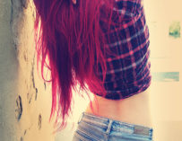 Girlsandjeans Red Hair And Shorts Boobs