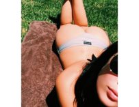 Hot Boutinela Catching The Early Morning Rays In Boobs
