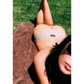 Hot Boutinela Catching The Early Morning Rays In Boobs