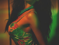 Sexy Nude Floral Bodysuit Dmitry Topless