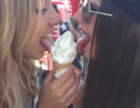 Sexy Nude2 Girls 1 Ice Cream Topless