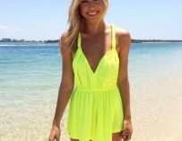 Sexy Taste Of Gio Alexisrenmodel Shine Playsuit