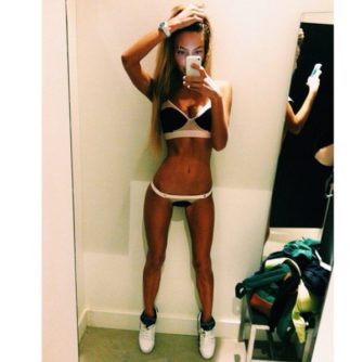 Sexy Underwearsasha Markinabeige Topless