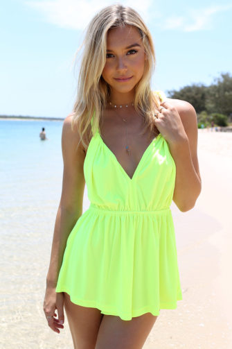 Taste Of Gio Alexisrenmodel Shine Playsuit Boobs